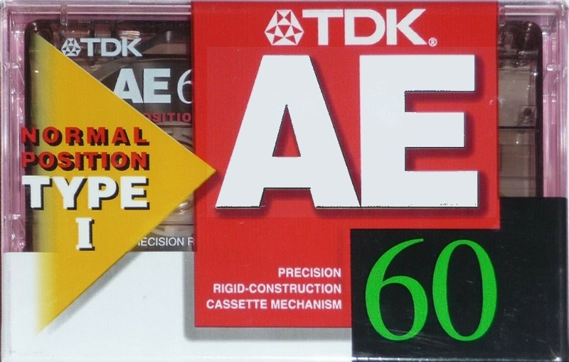 Compact Cassette TDK AE 60 "AE-60F" Type I Normal 1998 Japan