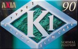 Compact Cassette AXIA K1 90 "K1C 90" Type I Normal 1997 Japan