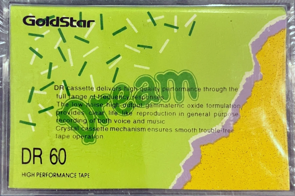 Compact Cassette Goldstar Fun 60 "DR Dream" Type I Normal 1992 Europe, USA