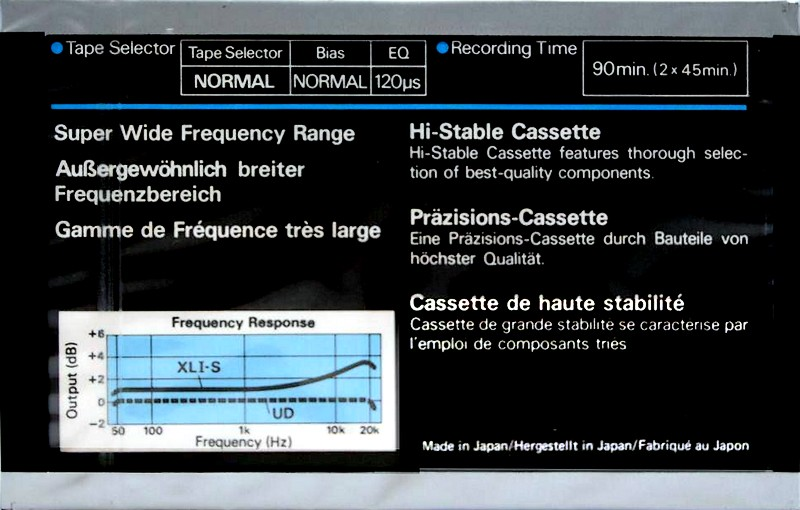 Compact Cassette: Maxell / Hitachi Maxell - XLI-S 90
