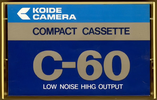 Compact Cassette Koide Camera 60 Type I Normal 1980 Japan