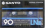Compact Cassette Sanyo LNIII 90 Type I Normal 1983 Japan