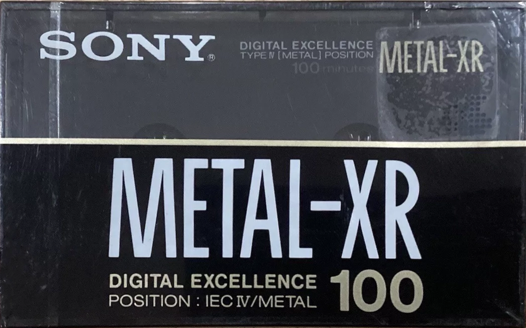 Compact Cassette Sony Metal-XR 100 Type IV Metal 1989 Europe