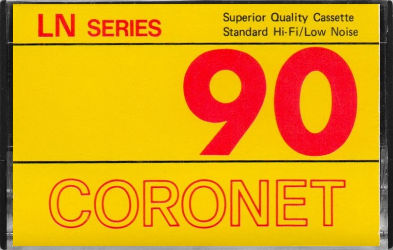 Compact Cassette Coronet 90 Type I Normal Hong Kong