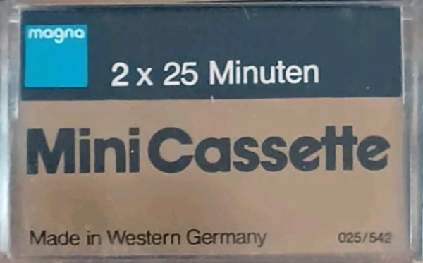 Microcassette Magna 50 Type I Normal 1980 Europe