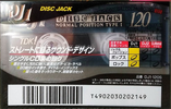 Compact Cassette TDK DJ1 Disc Jack 120 "DJ1-120S" Type I Normal 1997 Japan