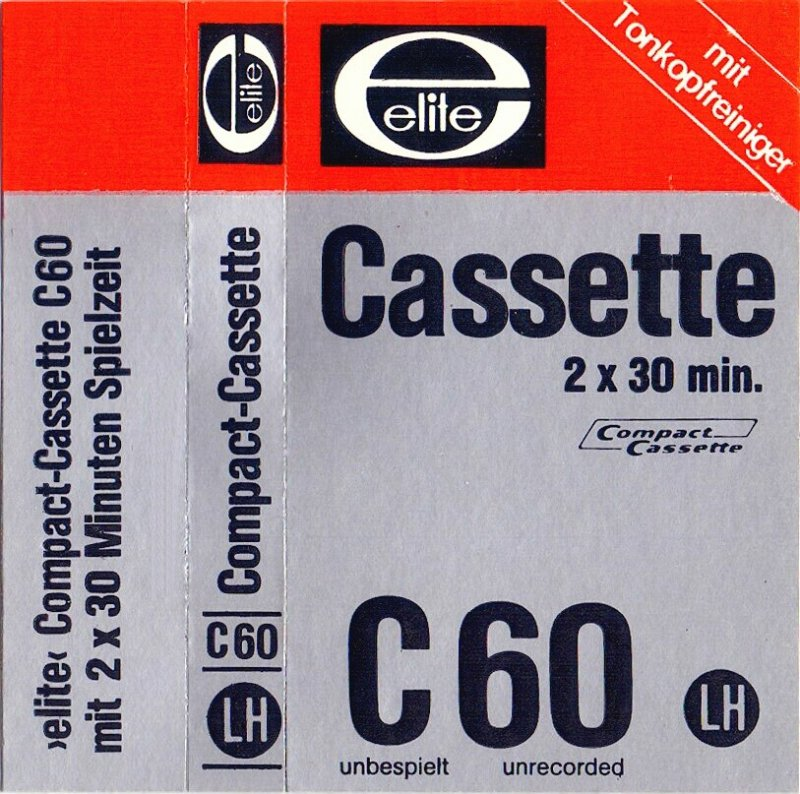Compact Cassette Elite LH 60 Type I Normal 1976 Germany