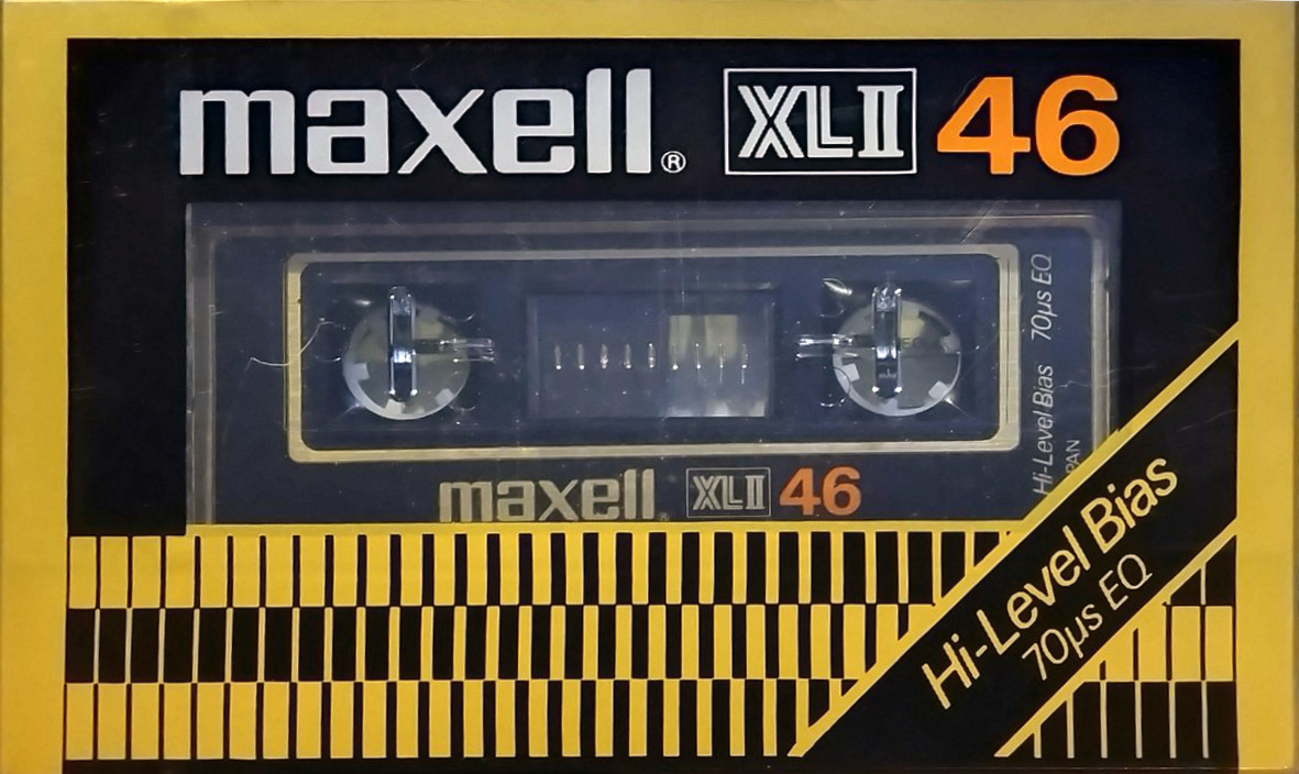 Compact Cassette Maxell XLII 46 Type II Chrome 1980 Japan