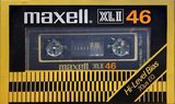 Compact Cassette Maxell XLII 46 Type II Chrome 1980 Japan