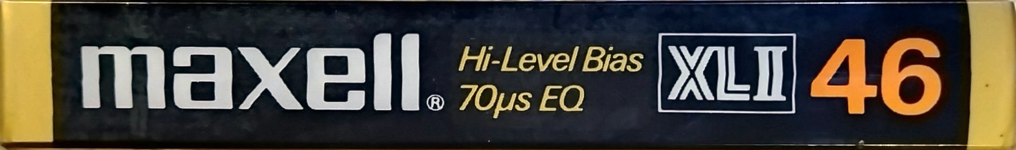 Compact Cassette Maxell XLII 46 Type II Chrome 1980 Japan