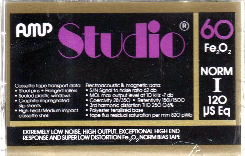 Compact Cassette AMP Studio 60 Type I Normal USA