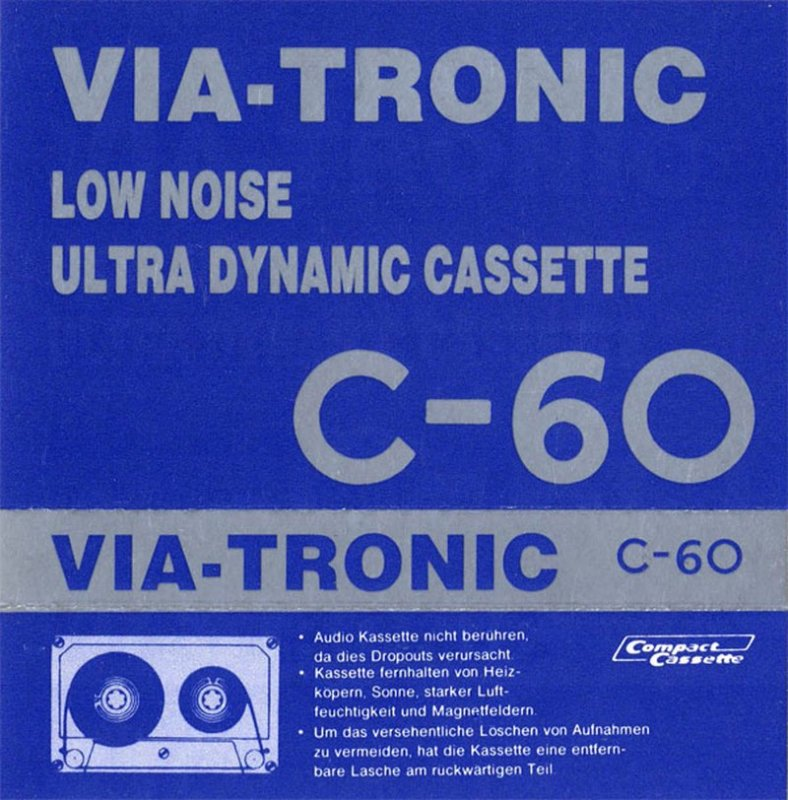 Compact Cassette Via-Tronic 60 Type I Normal Germany