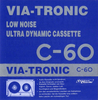 Compact Cassette Via-Tronic 60 Type I Normal Germany