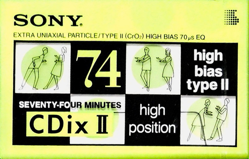 Compact Cassette: Sony  - CDix II 74