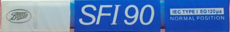 Compact Cassette Boots / Boots Audio SFI 90 Type I Normal 1989 UK
