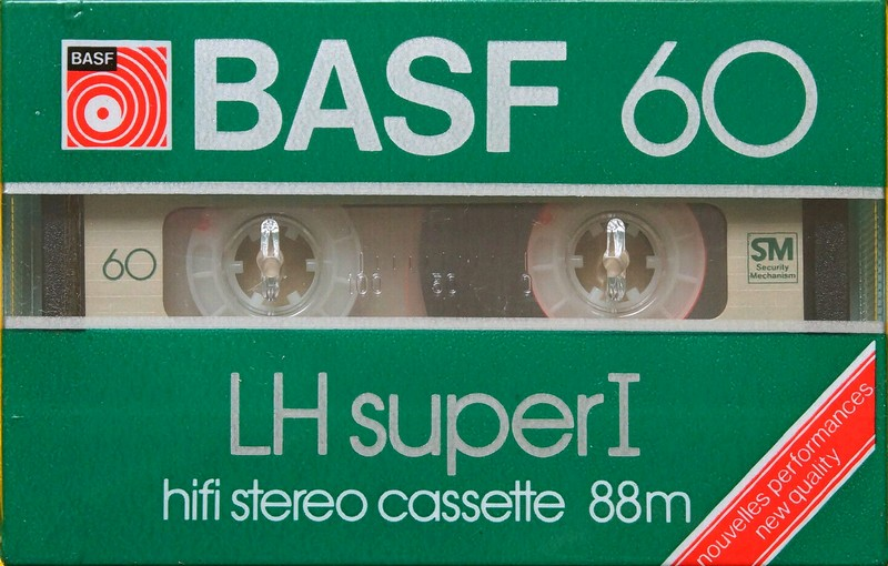 Compact Cassette BASF LH Super I 60 "LH Super I" Type I Normal 1982 Europe