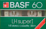 Compact Cassette BASF LH Super I 60 "LH Super I" Type I Normal 1982 Europe