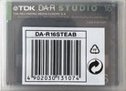 Digital Audio Tape TDK DA-R Studio 16 "DA-R16STEA" Type IV Metal 1992 Europe