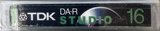 Digital Audio Tape TDK DA-R Studio 16 "DA-R16STEA" Type IV Metal 1992 Europe