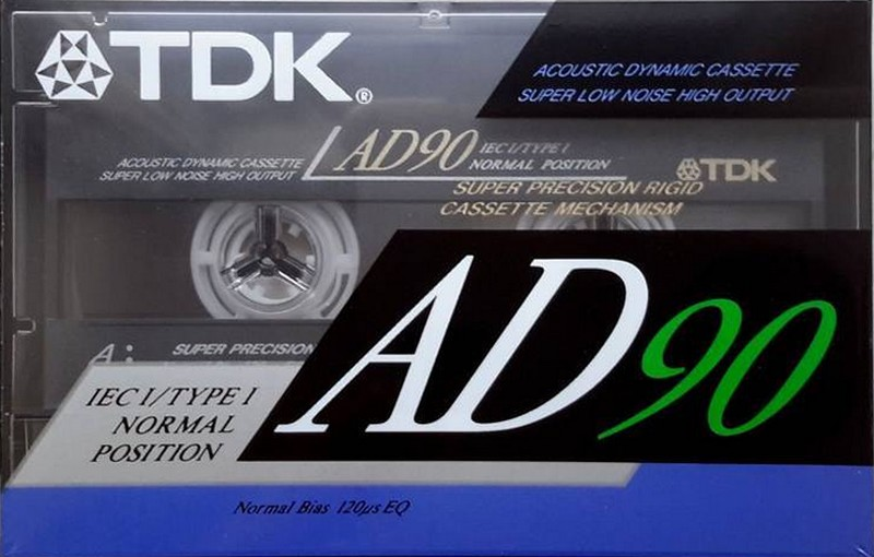 Compact Cassette TDK AD 90 "AD-90ES" Type I Normal 1990 Europe
