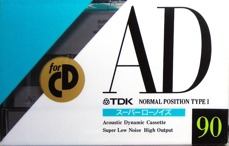 Compact Cassette TDK AD 90 "AD-90M" Type I Normal 1990 Japan