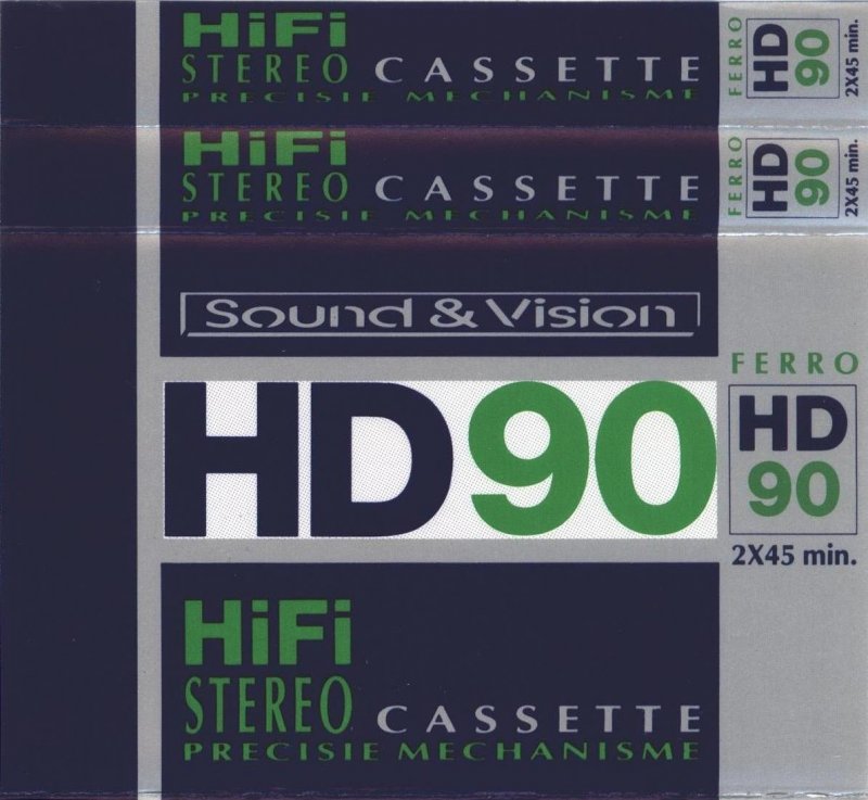 Compact Cassette Sound and Vision HD 90 Type I Normal 1988 Netherlands