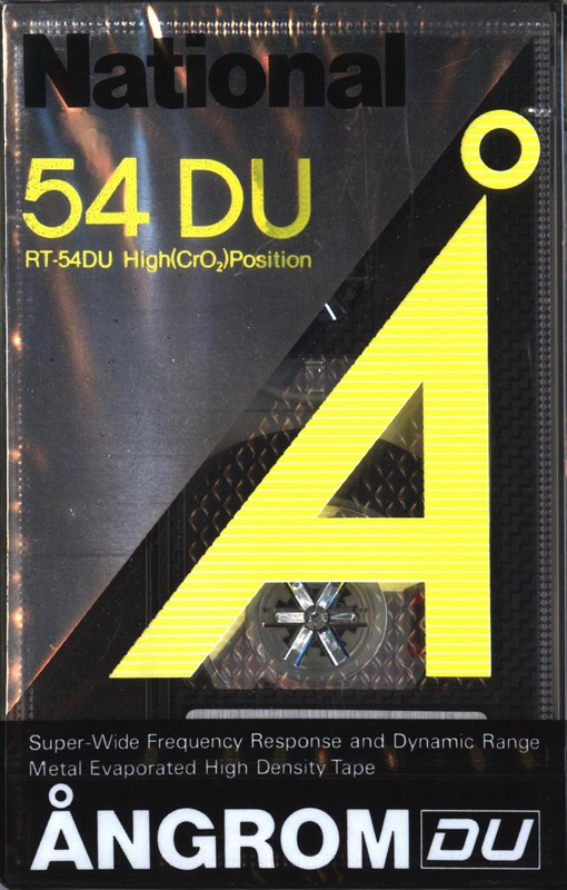 Compact Cassette National Angrom DU 54 "RT-54DU" Type II Chrome 1984 Japan