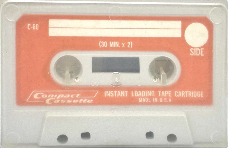Compact Cassette ToneMaster 60 "Instant loading tape cartridge" Type I Normal USA