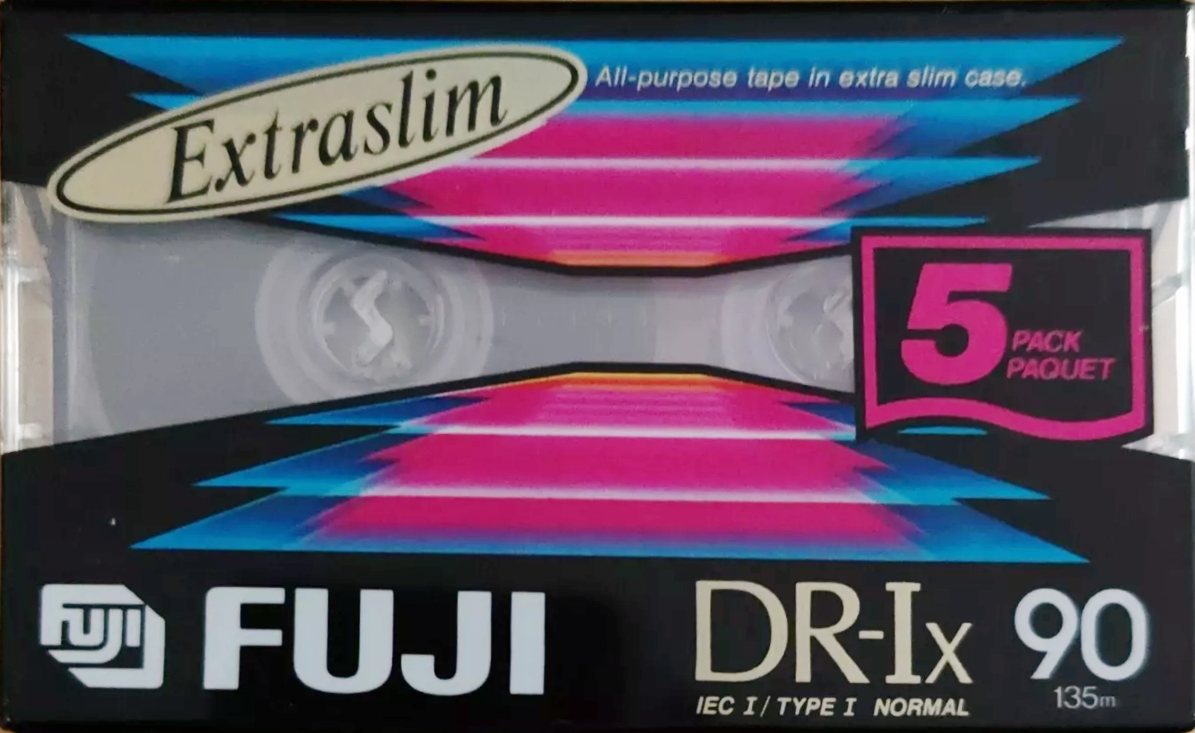 5 pack Fuji DR-Ix 90 Type I Normal 1992 Europe