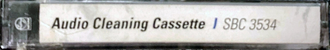 Compact Cassette Philips "SBC 3534" Cleaning Cassette Europe