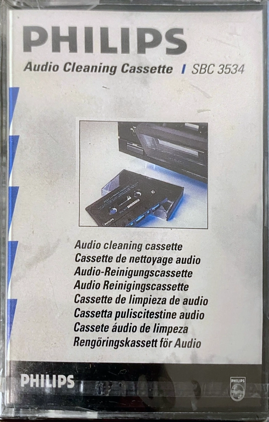 Compact Cassette Philips "SBC 3534" Cleaning Cassette Europe