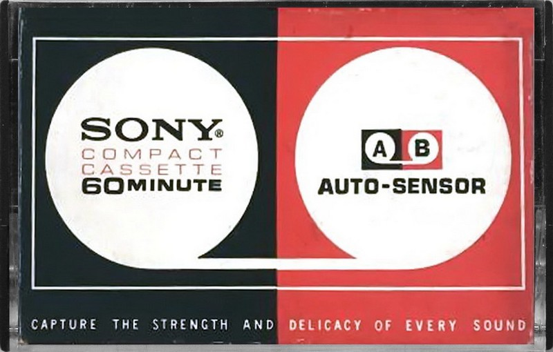Compact Cassette Sony Auto-Sensor 60 Type I Normal 1970 Worldwide