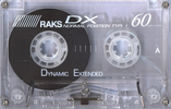 Compact Cassette RAKS DX 60 Type I Normal 1993 Europe