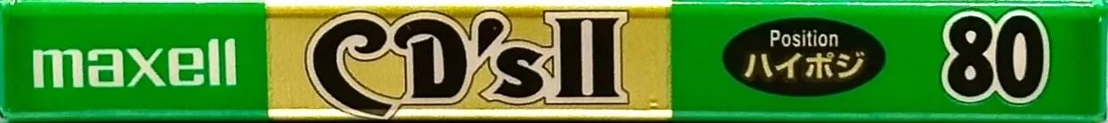 Compact Cassette Maxell CD`s II / CD`s 2 80 "CDS2-80J" Type II Chrome 1995 Japan
