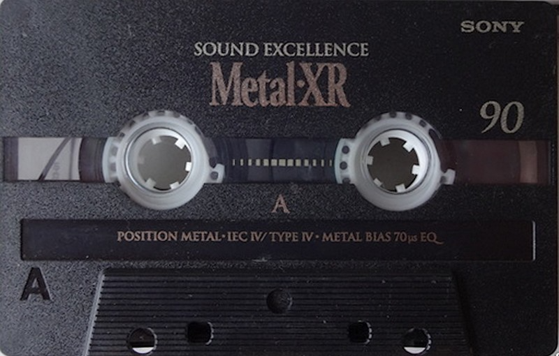 Compact Cassette Sony Metal-XR 90 "C-90 MTLXRC" Type IV Metal 1997 Europe