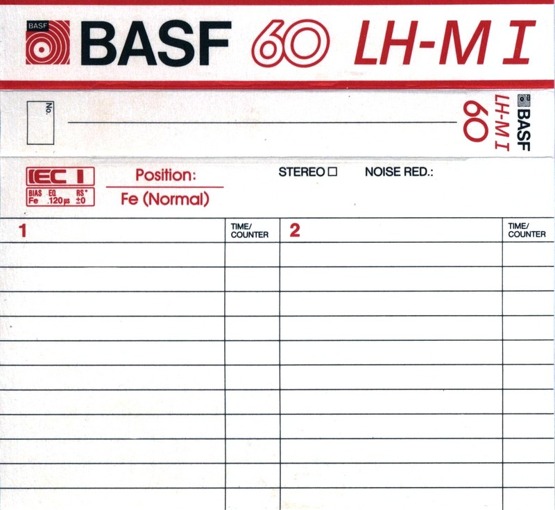 Compact Cassette: BASF  - LH Maxima I 60