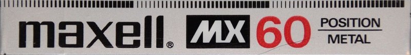 Compact Cassette Maxell MX 60 Type IV Metal 1982 Europe
