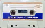 Compact Cassette TDK SD 120 "C-120SD" Type I Normal 1972 USA