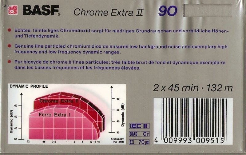 Compact Cassette: BASF  - Chrome Extra II 90