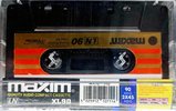 Compact Cassette Maxim XL 90 Type I Normal 1986 UK