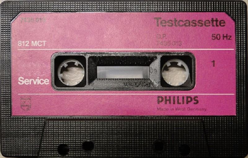 Compact Cassette Philips 812 MCT Test Cassette 1975 Europe