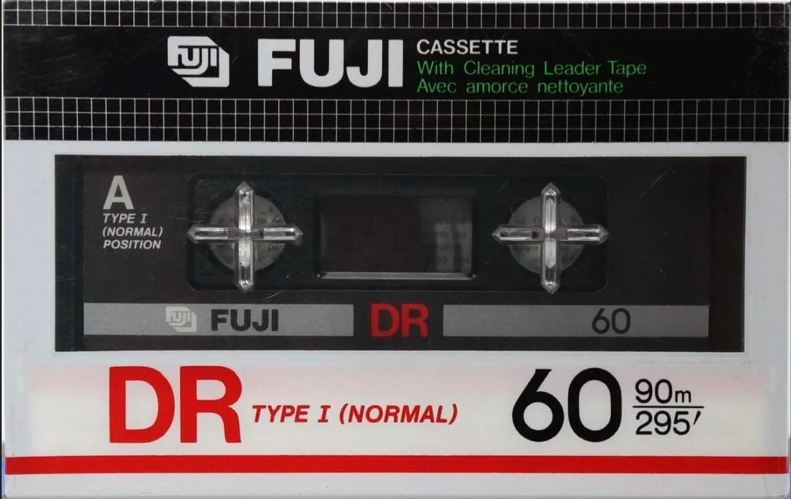 Compact Cassette Fuji DR 60 Type I Normal 1982 Europe