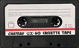 Compact Cassette Chateau AX 60 "black" Type I Normal China