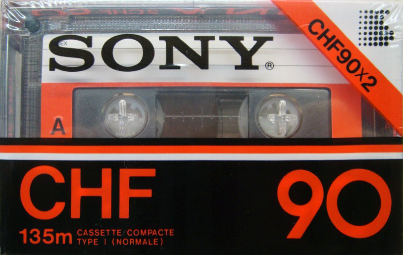 2 pack Sony CHF 90 Type I Normal 1983 North America