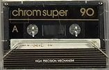 Compact Cassette Silver Sound Chrom Super 90 Type II Chrome 1987 Germany