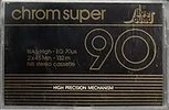 Compact Cassette Silver Sound Chrom Super 90 Type II Chrome 1987 Germany