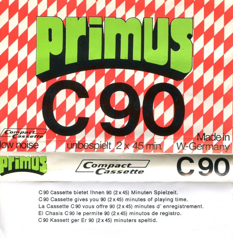 Compact Cassette Primus 90 Type I Normal Germany