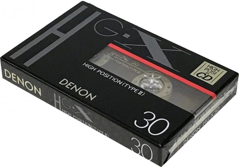 Compact Cassette Denon HG-X 30 Type II Chrome 1990 Japan
