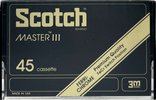 Compact Cassette Scotch Master III 45 Type III Ferro Chrome 1978 USA