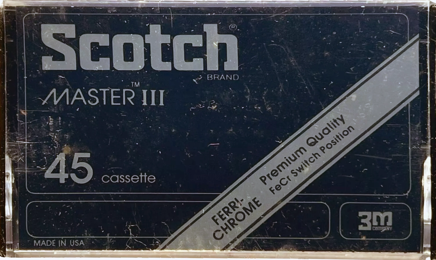 Compact Cassette Scotch Master III 45 Type III Ferro Chrome 1979 USA